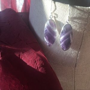 "Amiee" Statement Earrings || Amethyst Earrings